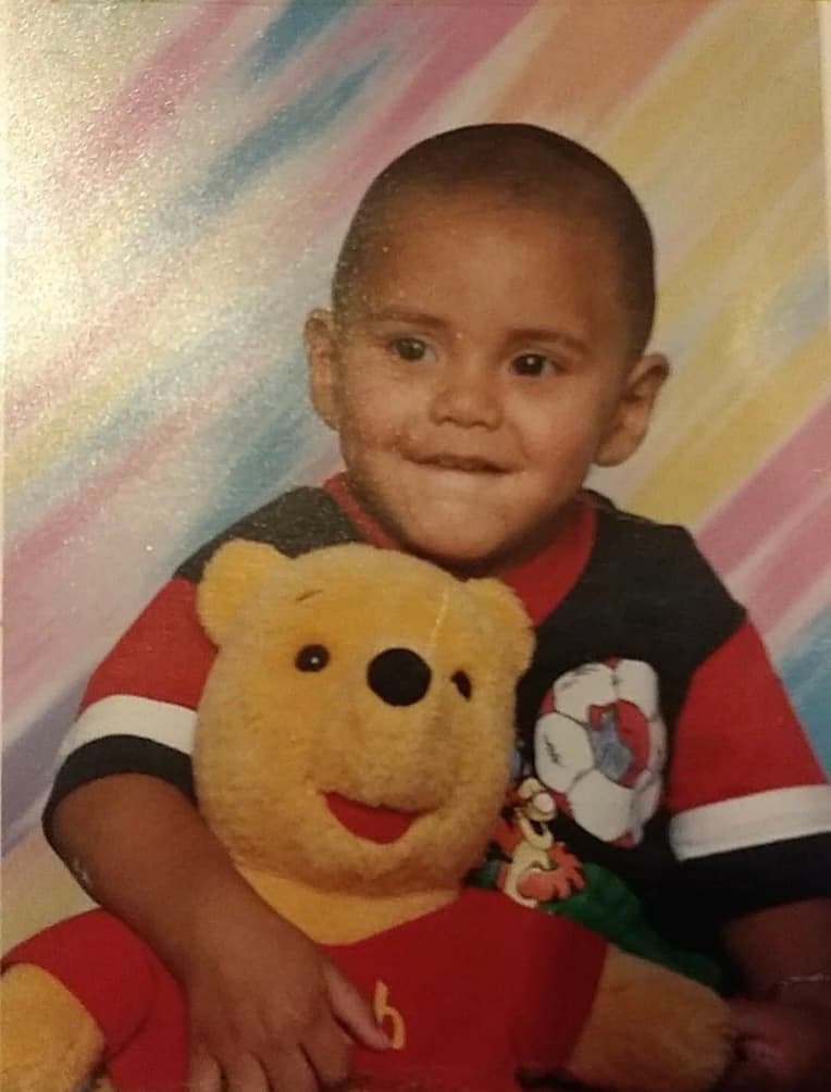 Jorge Borrego as a child