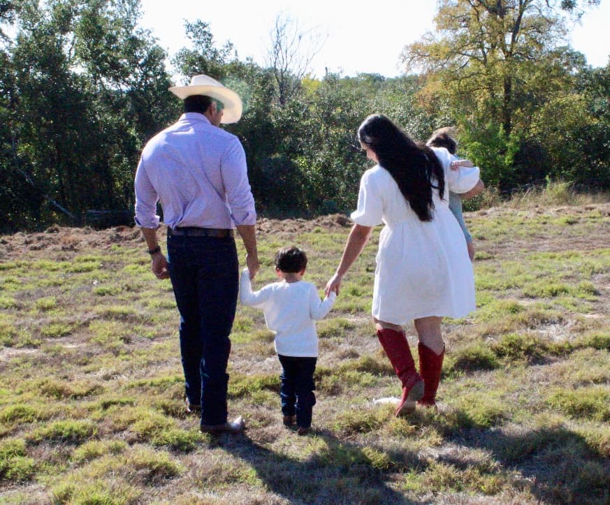 Borrego family walking together